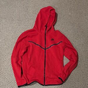 Nike Red Full-Zip Hoodie
